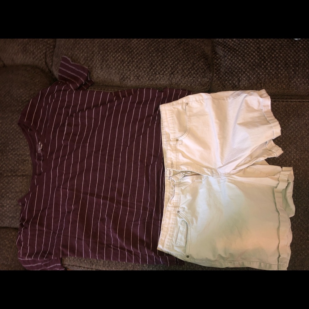 T shirt and shorts